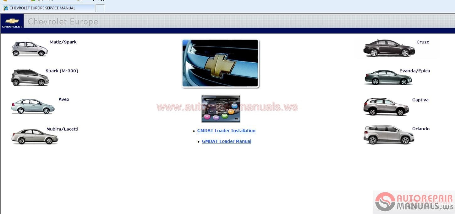 Chevrolet spark service manual download free